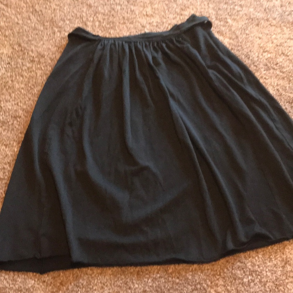 Banana Republic Black Silk Blend Tie Waist skirt
